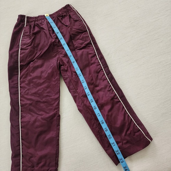 Vintage Maroon Windbreaker Pants 4t - Picture 3 of 6